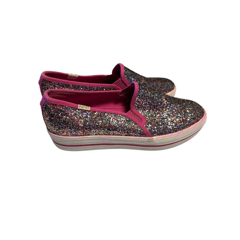 Keds x Kate Spade Glitter Slip On Sneakers Rainbow Size 6.5 Barbiecore Festival